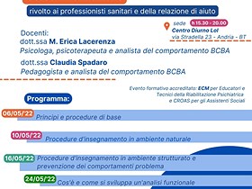 “Autismo, Aba e Ben-essere”: seminari di approfondimento e corso di formazione ECM